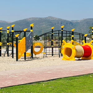 HUADONG Aire de jeux extérieure sécurisée pour enfants, grande combinaison d'exercices d'amusement, équipement de fitness multifonction - Product Image 3