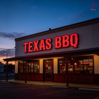 Letrero para Restaurante de Pizza, Letrero Exterior con Logotipo LED Personalizado, Letrero con Nombre de Pizza, Letrero LED para Negocio