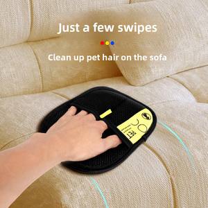 Guantes Antiestáticos para Eliminar Pelo <span class=keywords><strong>de</strong></span> Mascotas, para Perros y <span class=keywords><strong>Gatos</strong></span>, Herramienta <span class=keywords><strong>de</strong></span> Limpieza con Cepillo Adhesivo - Product Image 2