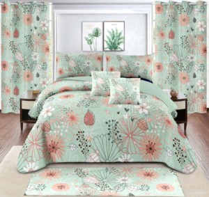 Bán Buôn Thiết Kế 7 Mảnh Đầy Đủ Nữ Hoàng California Vua Kích Thước Giường <span class=keywords><strong>Comforter</strong></span> Tấm Bộ Đồ Giường Sang Trọng - Product Image 2