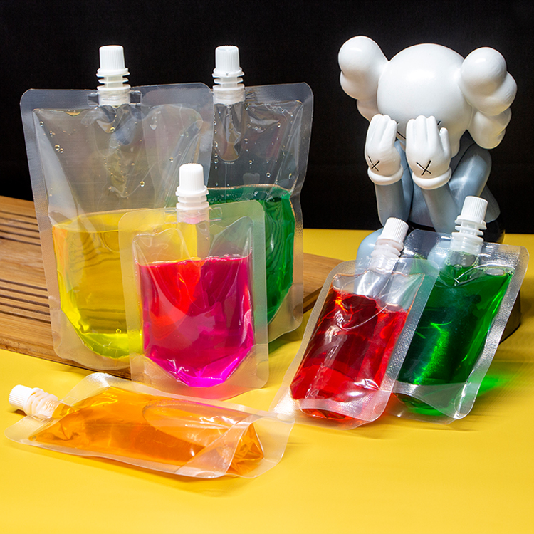 Food Grade Clear Spout Pouch Juice