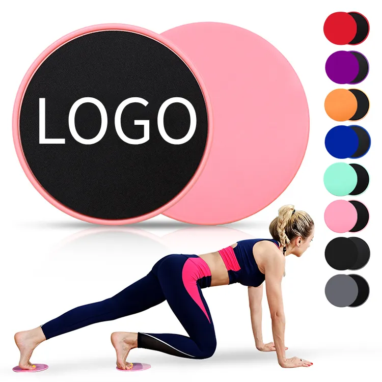 Deslizadores de suelo con logotipo personalizado, deslizadores de núcleo para hacer ejercicio, Fitness, gimnasio, Pilates