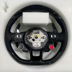 พวงมาลัยสปอร์ตคาร์บอนไฟเบอร์ LED สำหรับ Mk7กอล์ฟ VW <span class=keywords><strong>GTI</strong></span> R 2014-2020การอัปเกรดประสิทธิภาพภายในแบบกำหนดเองโดยไม่มีถุงลมนิรภัย - Product Image 3