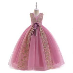 Robe de mariée avec appliques pour enfants de 5 à 14 ans, robe de bal, robe de soirée princesse - Product Image 5