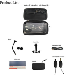 Microphone sans fil pour violon, ensemble <span class=keywords><strong>de</strong></span> microphones pour violon et <span class=keywords><strong>saxophone</strong></span> pour performance scénique, avec emballage en boîte colorée, microphone UHF - Product Image 2