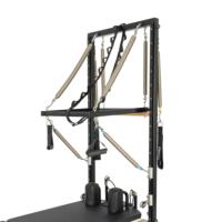 Appareil de Pilates Reformer pour la remise en forme à domicile, design semi-élevé, cadre en alliage d'aluminium, pour le renforcement du tronc, garantie 10 ans