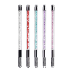 Crystal Microblade <b>Holder</b> Pen Manual PMU Microshade Shading Tool for Eyebrow Tattoo Microblading - Product Image 1