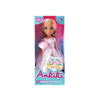 Poupée ANKIKI amusante de 5 pouces avec ensemble de jeu de voiture pour filles, meilleur cadeau pour Noël et le Nouvel An