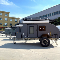 ONLYWE Fabricants de Caravanes Goutte d'Eau, Remorque de Camping Tout-Terrain, RV de Voyage Tout-Terrain, Caravane Goutte d'Eau