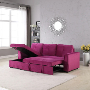 Canapé convertible en cuir, futon, canapé-lit pliable pour salon, canapé-lit <span class=keywords><strong>pas</strong></span> <span class=keywords><strong>cher</strong></span> avec rangement - Product Image 3