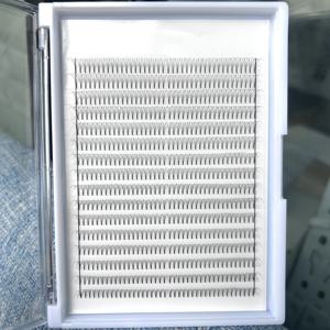 Extension ciglia vassoi <span class=keywords><strong>jumbo</strong></span> nero più scuro 3D premade fan 640 fan private label ciglia a stelo corto - Product Image 6