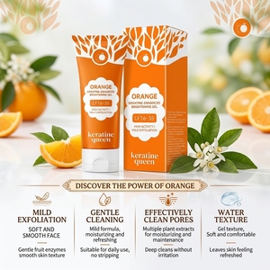 Gel Exfoliant Enzymatique à l'Orange 100g – <span class=keywords><strong>Gommage</strong></span> Visage Rafraîchissant pour Tous Types de Peau, Nettoyant Pores, Préparation Solaire - Product Image 4