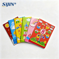 Cuaderno Escolar Personalizado de 200x148mm para Niños, 80 Hojas, Papel Rayado, Encuadernado con Grapa, con Cubierta Impresa a Todo Color, OEM