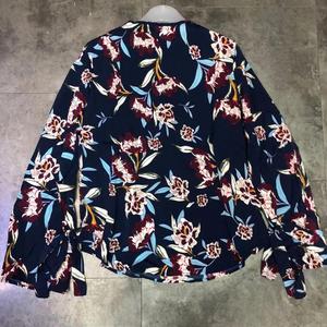 2023 nouveau printemps été dames imprimé à manches longues Blouse Stock <span class=keywords><strong>Lot</strong></span> vêtements Stock Blouse décontractée chemise - Product Image 2