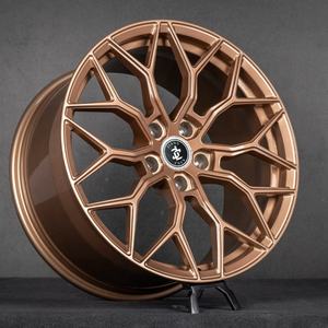 Rueda de Aluminio Forjado Monobloque Personalizada Nueva de 18x8.5 18x9.5 para Sedán Tipo <span class=keywords><strong>R</strong></span> 5x114.3, Cóncava Profunda, Negro Semi-Brillante - Product Image 2