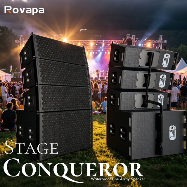 Systeme Line Array 500W 2x10 Pouces Avec Subwoofer 18 Pouces 600W Pour Eglise Stade Concert DJ Professionnel Sistema Audio