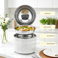 Chauffe-plat de luxe 8L en acier inoxydable non revêtu, alimenté à l'alcool, pour buffets, hôtels et banquets de mariage, pour l'approvisionnement transfrontalier