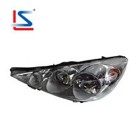 Phare Avant Automobile pour Peugeot 207 2009-2011, Finition Chromée, Phare de Voiture OEM 620696 620896