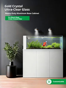 Custom-MadeGold Crystal Cinq lignes Ultra-Clear Fish Tank Salon Table Rectangulaire Stream Tank Ecologique Planté <span class=keywords><strong>Aquarium</strong></span> - Product Image 3