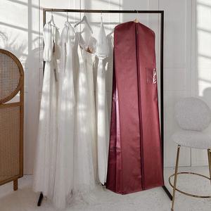 Высокое качество свадебное длинное платье обложка свадебное платье нетканые сумки для одежды вечернее платье с пользовательским логотипом - Product Image 1