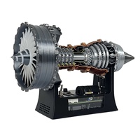 Nikolatoy Violent Turbofan Modèle de moteur Super Strong Brushless Motor Hobby Vitrine Les ornements peuvent être soufflés vers l'avant vers l'arrière