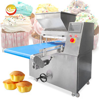 Machine automatique commerciale pour muffins et cupcakes, avec remplisseur de pâte et déposeur de mélange à gâteau