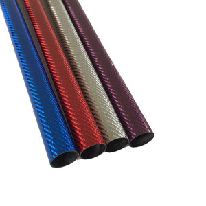 หลอดคาร์บอนไฟเบอร์ทรงกลมสี3K สำหรับทอ - Product Image 2