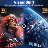 Monitor Portabel 27 Inci dengan Speaker Stereo Ganda, HDR (High Dynamic Range) untuk Pengalaman Streaming Film dan Bermain Game Konsol