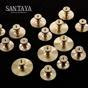 Santaya Brushed Brass Handles Kitchen Cabinet Pulls Bedroom Wardrobe Drawer <strong>Knobs</strong> Furniture Crystal Handle - Product Image 4
