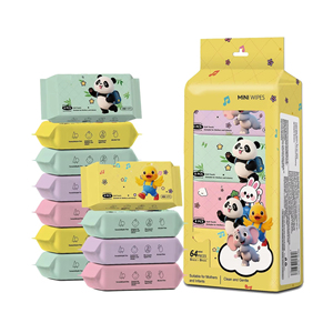 Muestra Gratuita OEM Mini <span class=keywords><strong>Toallitas</strong></span> Húmedas para Bebés Sin Alcohol Sin Fragancia <span class=keywords><strong>Toallitas</strong></span> de Limpieza Suave para Bebés y Niños Pequeños Paquete Pequeño Portátil - Product Image 1