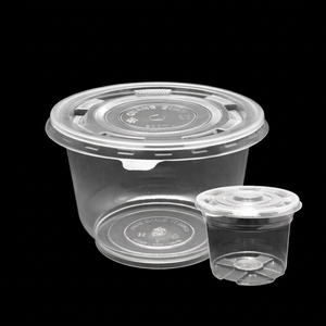 Contenedores de almacenamiento de alimentos de plástico Deli a precio competitivo, tapas herméticas, taza de porción de degustación de plástico, bandeja de tazón de plástico transparente 2024 - Product Image 1