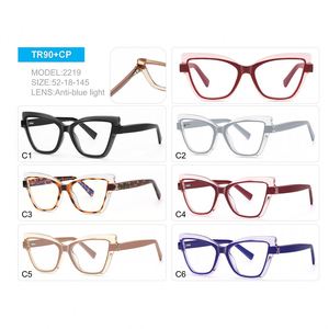 XINLIHigh Quality Women's Animal Print Cat Eye Full-Rim Blue Light Protection Computer Glasses Model 2219 Daily Wear - Product Image 6