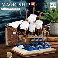 MJ13042 925 pièces ABS plastique bricolage blocs de construction briques mer impériale cuirassé bateau bateau pour enfants cadeau jouets