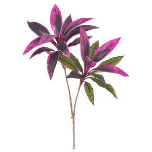 ใบไม้คอร์ดิไลน์จำลองจากโรงงาน ต้นไม้กำมะหยี่เทียม ไม้บราซิล ทำด้วยมือ ทนทาน ดูเป็นธรรมชาติ เหมาะสำหรับคริสต์มาสและอีสเตอร์ - Product Image 5