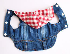 थोक पालतू कपड़े नए वसंत ग्रीष्म कुत्ता डेनिम जैकेट पिल्ला छोटे कुत्ते जींस बनियान कोट सस्ती कीमत - Product Image 5