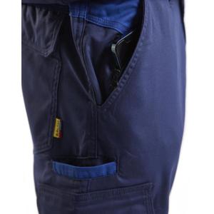 BLAKLADER - 144818328985D104 Pantalones industriales elásticos con bolsillos para rodilleras Azul marino/Azul aciano PANTALONES DE TRABAJO - Product Image 5