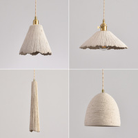 Lampe suspendue en micro-ciment 2026, style japonais, pour chambre d'hôtel, lampe de chevet design, lampe suspendue rétro pour restaurant et bar
