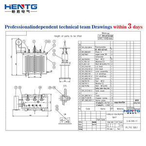 Transformador de Isolação Trifásico HV OLTC 15MVA |   35kV/11kV-10kV |   Alta Isolação |   Personalizável |   Compatível com IEC |   HENTG S20 | - Product Image 5