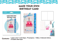 Kit de bricolage pour enfants : Créez vos propres animaux en pompons naturels – Carte d'anniversaire éducative à assembler soi-même – Jouet manuel pour enfants