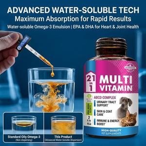 Травяные капли для собак, кошек, для снятия стресса, успокаивающий раствор для бедер, Омега 3 6 9, конопляное масло, поливитаминные пищевые добавки для домашних животных - Product Image 5