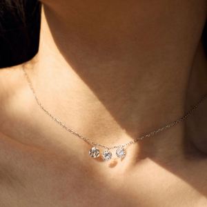 ผู้จัดจำหน่ายเครื่องประดับดีแลม สร้อยคอแบบโซ่เคลือบทองคำขาว 14K ไม่หมอง ขนาด 4 มม. 5 มม. 6 มม. ประดับด้วยวงกลมเซอร์โคเนีย 5A พร้อมพู่ห้อย - Product Image 5