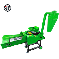 Machine à hacher l'herbe à moteur pour l'alimentation animale, le foin et la paille, adaptée aux petites et moyennes exploitations agricoles