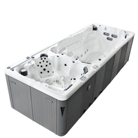 Bain à remous extérieur professionnel Takpo 5800 mm, système intelligent, grand espace, spa multifonction en acrylique, bain à remous pour 8 personnes