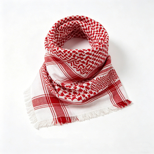 Premium 100% Cotton Arabic Shemagh Keffiyeh Scarf with Tassels Traditional Arabic Checkered <b>Square</b> Scarf - Product Image 5