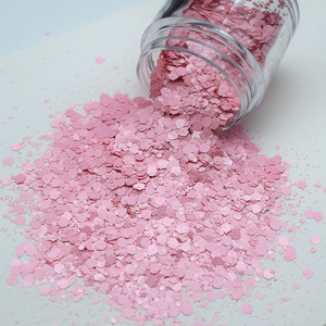 Suministros para Manualidades, Purpurina Gruesa <span class=keywords><strong>Rosa</strong></span> <span class=keywords><strong>Mate</strong></span>, Purpurina Gruesa Neón Mixta para Decoración Navideña, Vasos y Manualidades - Product Image 1