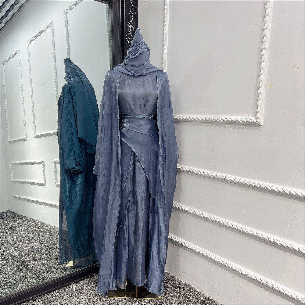 Dark Gray cardigan + inside + hijab