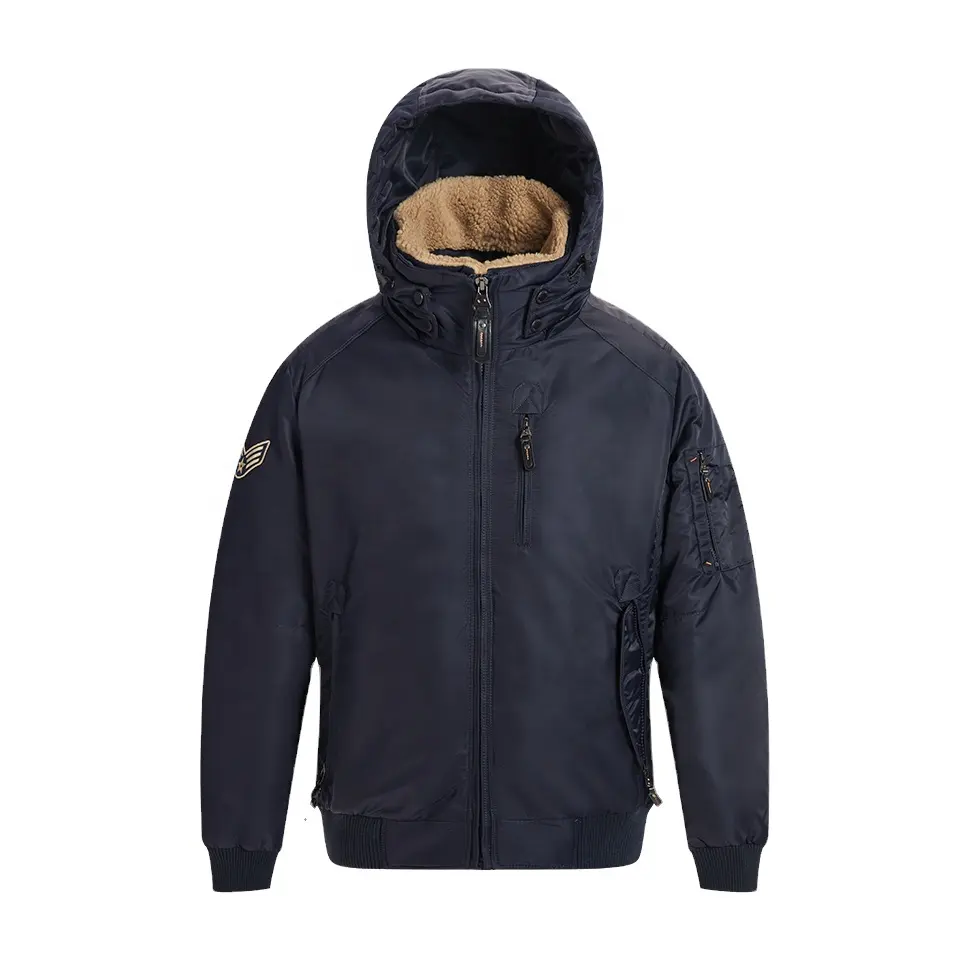 CORBONA-Manteau chaud d'hiver pour hommes, vestes décontractées coupe-vent à capuche, parka d'extérieur détachable en coton de haute qualité