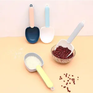 Multi Functions Small Animals Dog Cat Hamster Rabbit Shovel Food Pets Measuring Long Handle With Clip Feeding Spoon