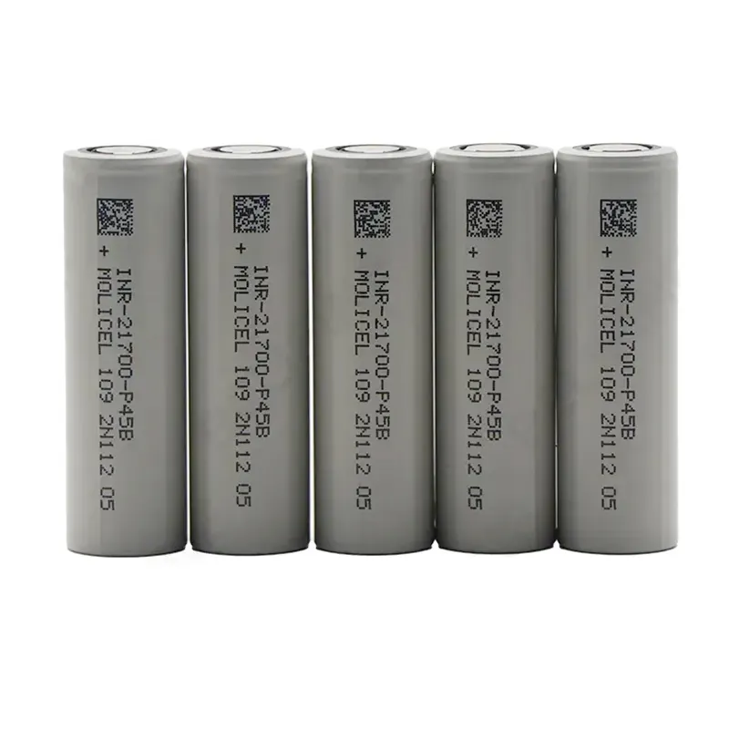 Molicel Taiwan 21700 P42A 3.7V P45B 3.6V baterai sel Li-ion keluaran tingkat tinggi baterai sel Ion litium molicel-p42a P45B