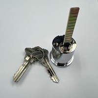 Cilindro de Cerradura con Logotipo Personalizado en Color, Perfil Europeo, Estilo Americano, Llave Fabricada en Taiwán, Embalaje Personalizado